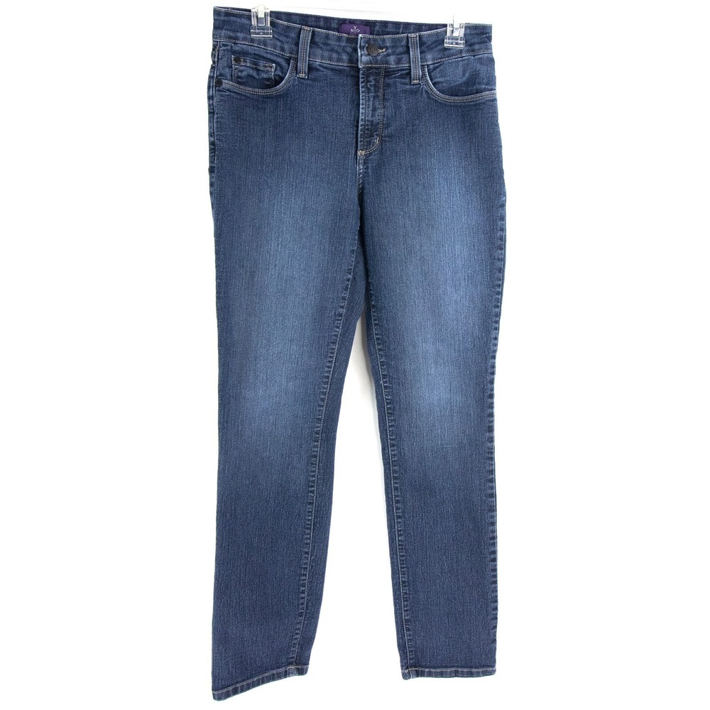 NYDJ‎ Legging Jeans Womens Size 8 Blue Style 10935HY Cut 61802M Lift Tuck - Picture 3 of 10